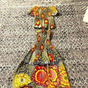 2 piece Jamaican Dress